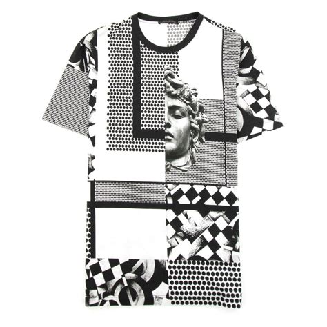 black and white versace shirt